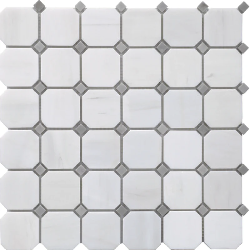 Sky White Dimond Square Mosaic